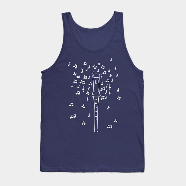 Cool Flute Player Marching band Tank Top by Shirtbubble